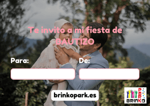 Cara Invitación Bautizo Niña Fonteculler
