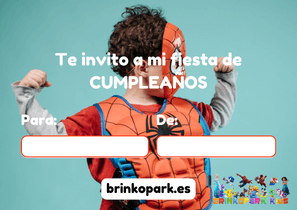 Cara Invitación Spiderman A Coruña