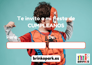 Cara Invitación Spiderman Fonteculler