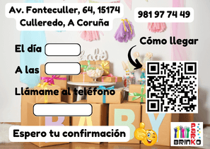 Reverso Invitación Baby Shower Fonteculler