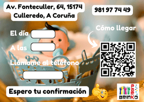 Reverso Invitación Bautizo Niño Fonteculler
