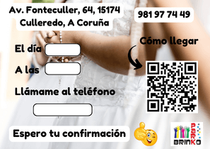 Reverso Invitación Comunión Niña Fonteculler