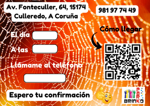 Reverso Invitación Spiderman Fonteculler