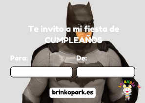 Invitacion Cumpleanos Batman Lolandia