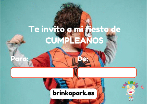 Invitacion Cumpleanos Spiderman Lolandia