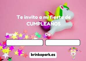 Invitacion Cumpleanos Unicornio Lolandia
