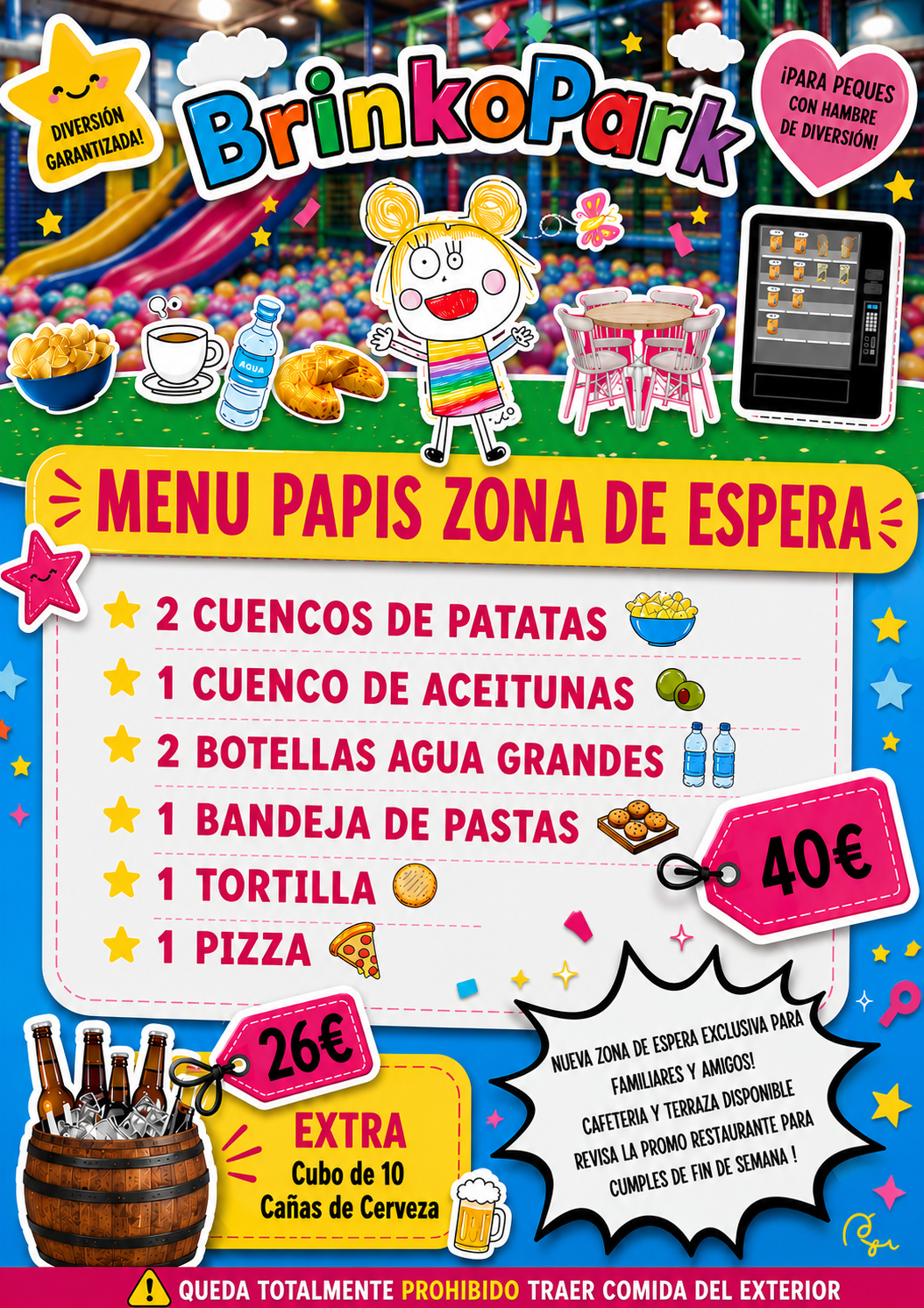 Menu Espera Brinkopark